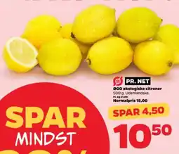 Netto OGO økologiske citroner tilbud