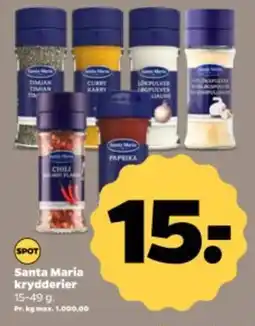Netto SANTA MARIA krydderier tilbud