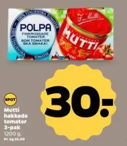 Netto MUTTI hakkede tomater 3-pak tilbud