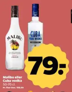 Netto Malibu eller Cuba vodka tilbud