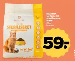 Netto RAAKRAFT tørfoder til steriliserede katte tilbud