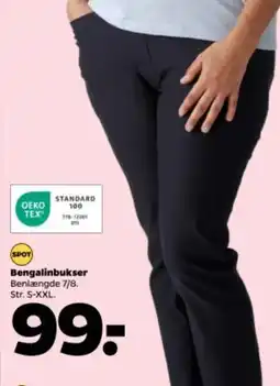 Netto Bengalinbukser Benlængde tilbud