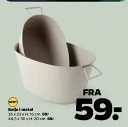 Netto Balje i metal tilbud