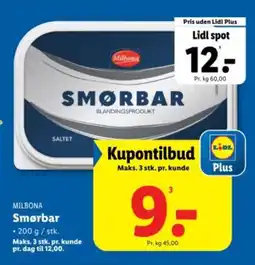 Lidl MILBONA Smørbar tilbud