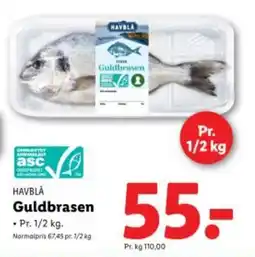 Lidl HAVBLĀ Guldbrasen tilbud