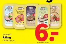 Lidl 3-STJERNET Pålæg tilbud