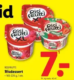 Lidl RISIFRUTTI Risdessert tilbud