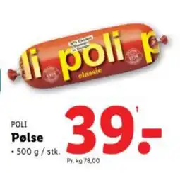 Lidl POLI Pølse tilbud
