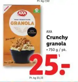 Lidl AXA Crunchy granola tilbud