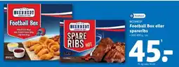 Lidl MCENNEDY Football Box eller spareribs tilbud