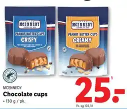 Lidl MCENNEDY Chocolate cups tilbud