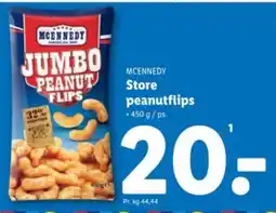 Lidl MCENNEDY Store peanutflips tilbud