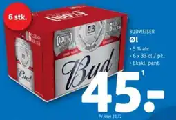Lidl BUDWEISER tilbud