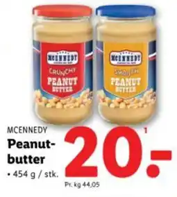 Lidl MCENNEDY Peanut- butter tilbud