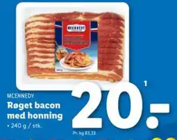 Lidl MCENNEDY Røget bacon med honning tilbud