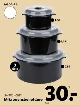 Lidl LIVARNO HOME Mikroovnsbeholdere tilbud