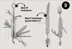 Lidl Multikniv eller campingbestik¹ tilbud