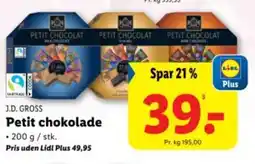 Lidl J.D. GROSS Petit chokolade tilbud