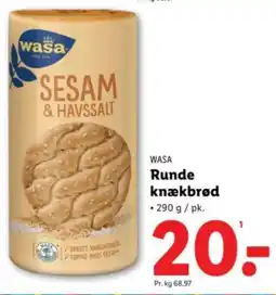 Lidl WASA Runde knækbrød tilbud
