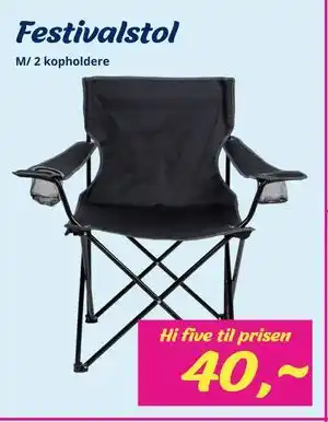 Hi five Festivalstol tilbud