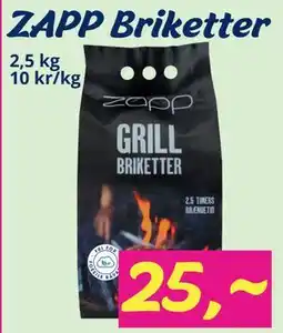 Hi five ZAPP Briketter tilbud