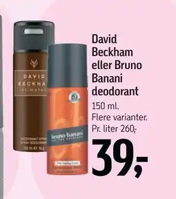 Føtex David Beckham eller Bruno Banani deodorant tilbud