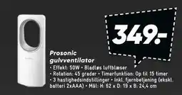 Bilka Prosonic gulvventilator tilbud