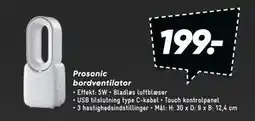 Bilka Prosonic bordventilator tilbud