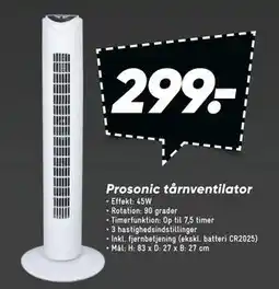 Bilka Prosonic tårnventilator tilbud