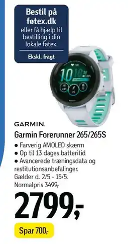 Føtex Garmin Forerunner 265/265S tilbud
