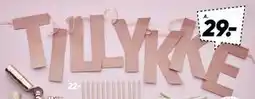 Bilka Guirlande ”Tillykke” tilbud