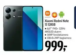 Føtex Xiaomi Redmi Note 13 128GB tilbud