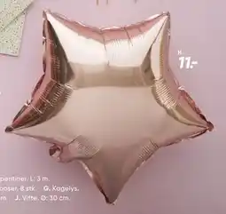 Bilka Stjerne folieballon tilbud