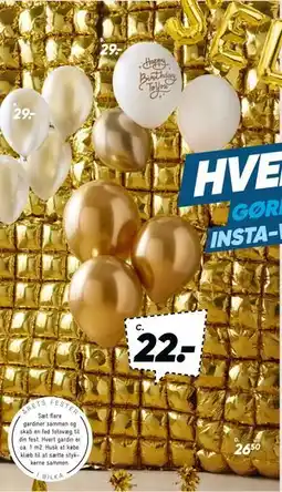 Bilka Folieballon gardin tilbud