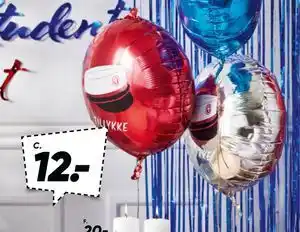 Bilka Studenter folieballon tilbud