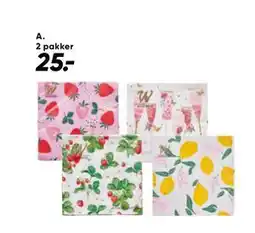 Bilka Windsor sommerservietter tilbud