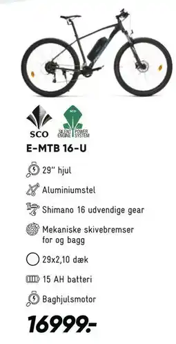 Bilka E-MTB 16-U tilbud