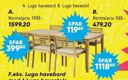 Bilka Lugo havebord tilbud