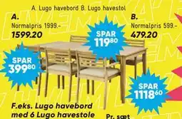 Bilka Lugo havestol tilbud
