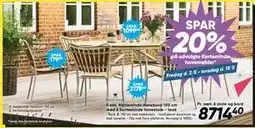 Bilka Kerteminde havebord 150 cm tilbud