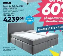 Bilka Nordisk Fjer C120 med opbevaring tilbud