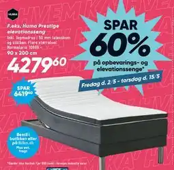 Bilka Huma Prestige elevationsseng tilbud
