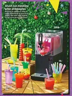Bilka Slush ice maskine eller drikkeglas tilbud