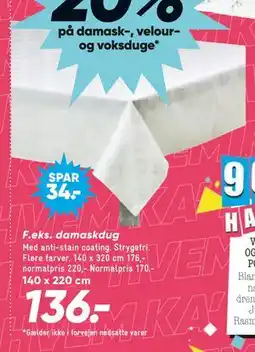 Bilka damaskdug tilbud