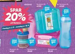 Bilka SPAR 20% på Sistema tilbud