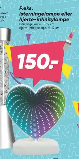 Bilka isterningelampe eller hjerte-infinitylampe tilbud