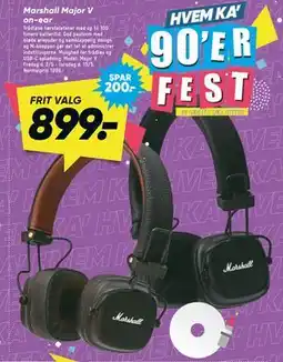 Bilka Marshall Major V on-ear tilbud