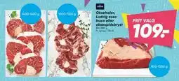 Bilka Oksehaler, Ludvig osso buco eller oksespidsbryst tilbud
