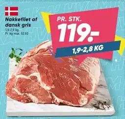 Bilka Nakkefilet af dansk gris tilbud
