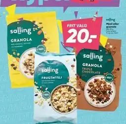 Bilka Mysli eller granola tilbud